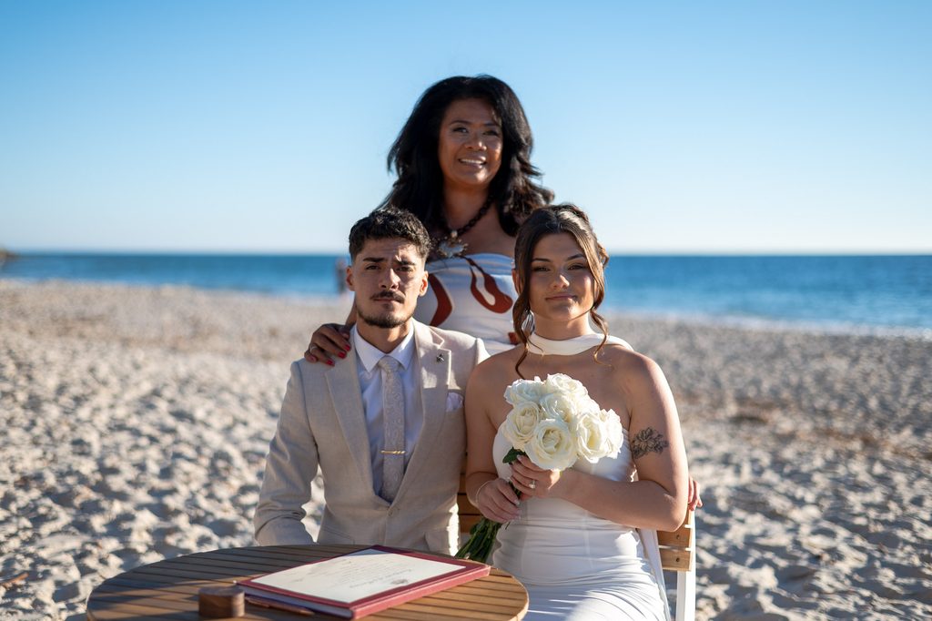 Halley and Jay Glenelg Wedding with family